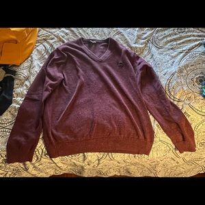 Express Men’s V-Neck Sweater / Color: Maroon / Size: Large / Condition: Used